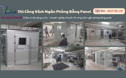 THI CÔNG LẮP ĐẶT VÁCH PANEL
