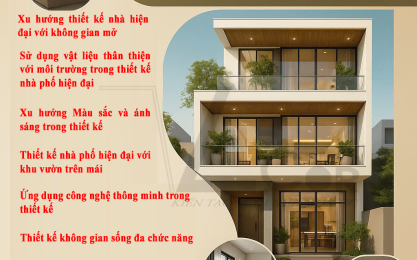 CÁC XU HƯỚNG THIẾT KẾ NHÀ PHỐ TỪ NĂM 2025 - 2027